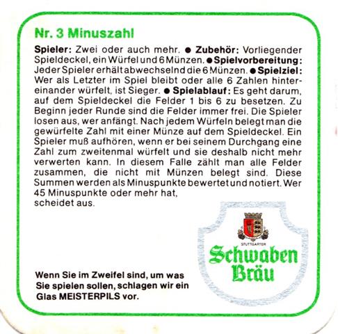 stuttgart s-bw schwaben spiele 3b (quad185-nr 3 minuszahl) 